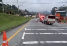 Violento ataque sicarial en la variante de Caldas dejó dos hombres muertos